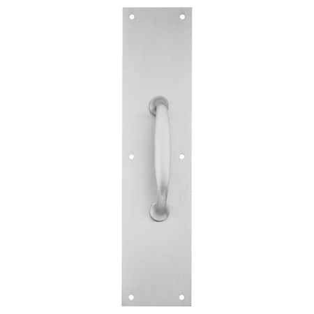 Ives Pull Plate, 5-in CTC, 1-3/16-in Projection, 4-in x 16-in, Satin Stainless Steel 8311-5 US32D 4X16
